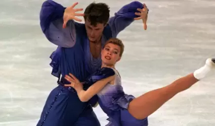 Los campeones mundiales de patinaje artstico de 1994, Evgenia Shishkova y Vadim