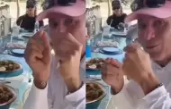 VIDEO Chayanne prueba los tacos al pastor por primera vez