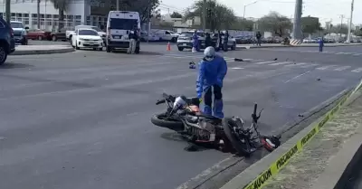 Fallece motociclista en choque