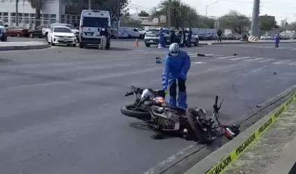 Fallece motociclista en choque