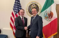 Marcelo Ebrard se rene con representante comercial de EU