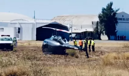 Helicptero sufre accidente en Hermosillo