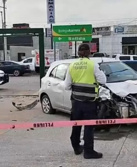 Accidente en bulevar Quiroga y Perimetral Norte