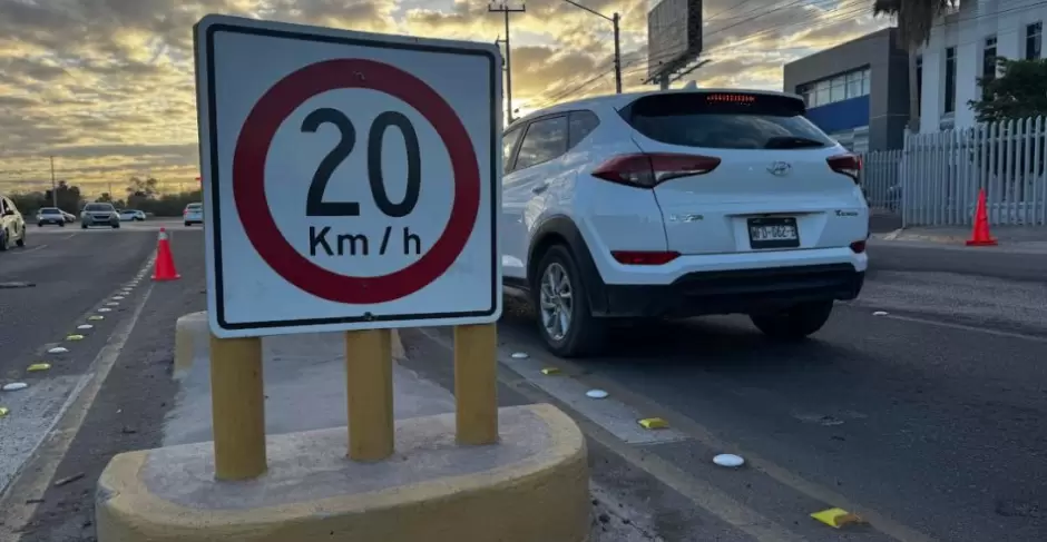 Seal que marca el lmite de velocidad en la zona