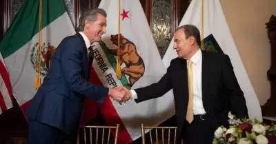 Gavin Newsom y Alfonso Durazo