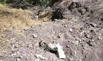 Fosas clandestinas en zona cercana a Culiacn