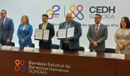CEDH firma convenio con el Tribunal de Justicia Administrativa