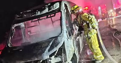 Ambulancia calcinada