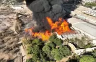 VIDEO Tres bomberos lesionados durante incendio en bodegas de Hermosillo