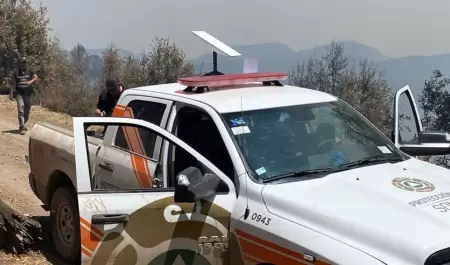 Incendio en sierra de Ncori Chico