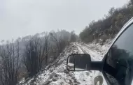 VIDEO Cae aguanieve en zona de incendio forestal en Ncori Chico
