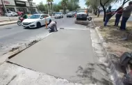Concreto en carril del bulevar Colosio comenz a deteriorarse desde hace 6 meses: vecina del sector