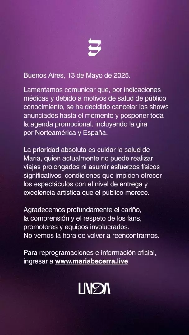 Comunicado Mara Becerra