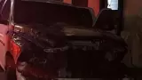 Vehículo incendiado