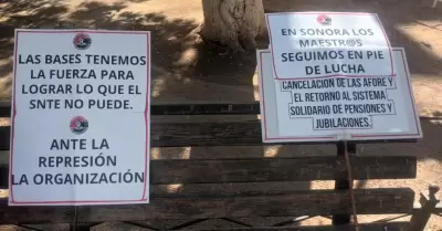 Protesta de maestros federalizados