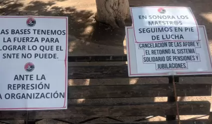 Protesta de maestros federalizados