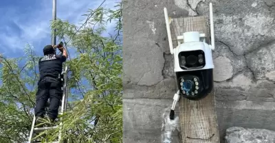 Cámaras aseguradas en Hermosillo