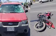 Fallece motociclista al ser embestido por un auto en Villa de Seris