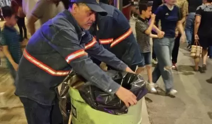 Recoleccin de basura en las Fiestas del Pitic