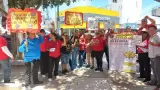 Protestas en Hermosillo de maestros federalizados