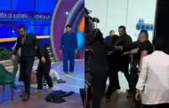 VIDEO Alberto del Ro pierde el control y se enfrenta a golpes en Venga la Alegra