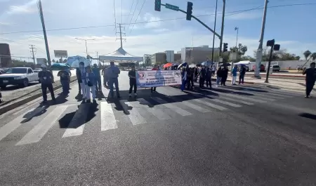Manifestación de personal de Salud