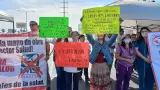 Manifestación de personal de Salud
