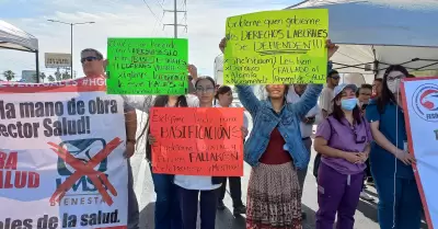 Manifestación de personal de Salud