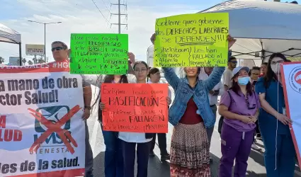 Manifestacin de personal de Salud