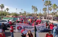 Maestros federalizados realizan marcha este viernes en Hermosillo