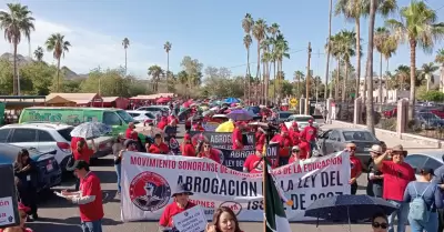 Manifestación de trabajadores de la educación
