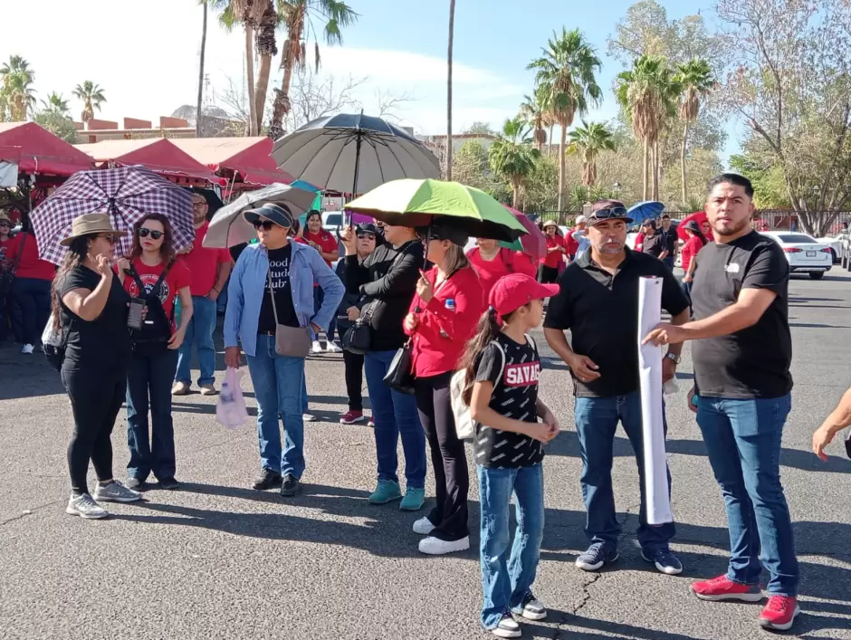 Manifestacin de trabajadores de la educacin