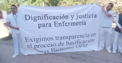 Manifestación del Movimiento por la Enfermería en Sonora
