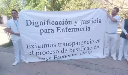 Manifestacin del Movimiento por la Enfermera en Sonora