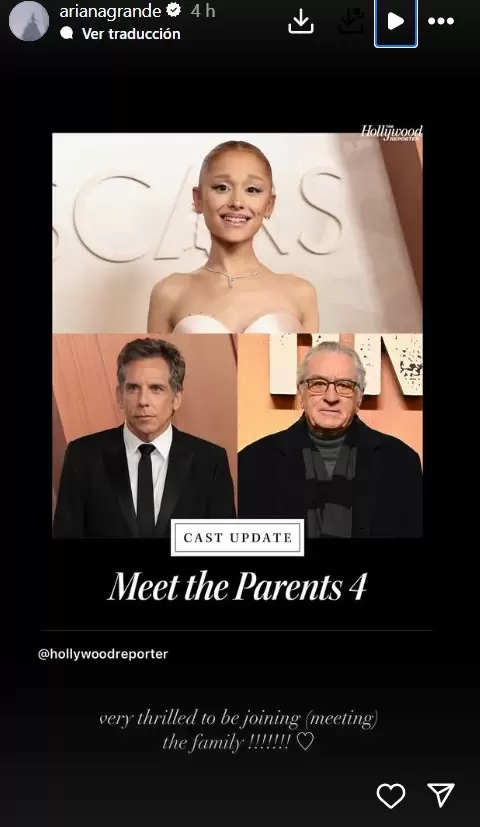Ariana Grande participar en "La familia de mi novia 4"