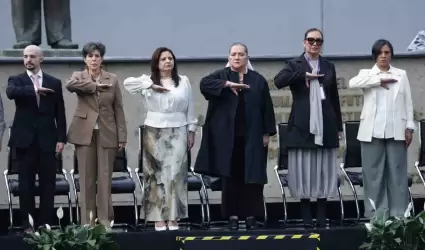 Guadalupe Taddei encabeza la ceremonia cvica previa al arranque de la jornada e