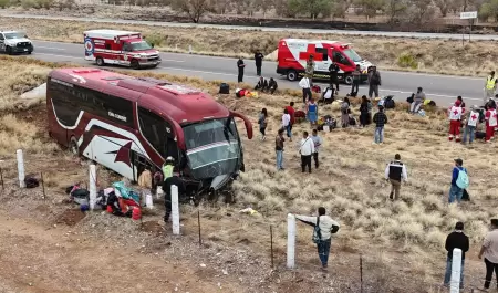 Accidente en tramo carretero trincheras Santa Ana