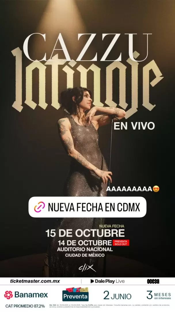 Cazzu logra sold out en el Auditorio Nacional