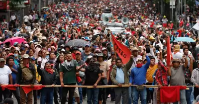 Manifestación de la CNTE
