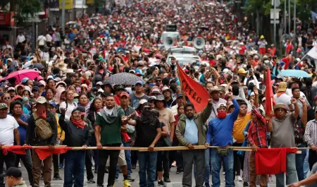 Manifestación de la CNTE