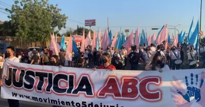 Marcha por la justicia en incendio de la Guardería ABC