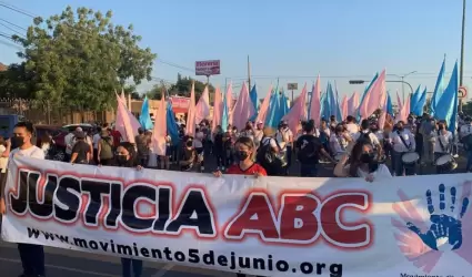 Marcha por la justicia en incendio de la Guardera ABC