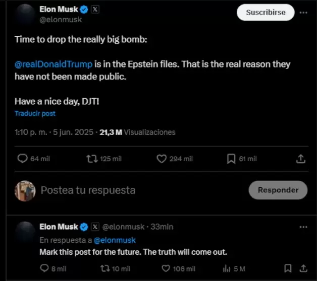 Tuit de Elon Musk