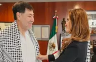 Nadya Rasheed, Embajadora de Palestina en Mxico, se reuni con Fernndez Noroa