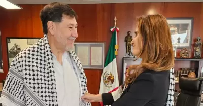 Embajadora de Palestina en México se reúne con Fernández Noroña