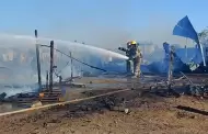 Incendio arrasa con tres casas en la invasin Guayacn