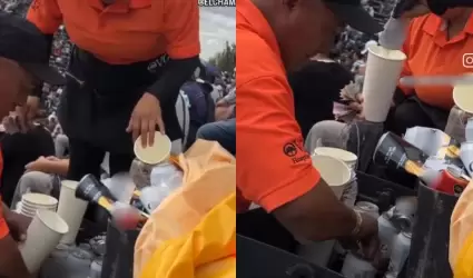 Vendedores diluyendo cerveza
