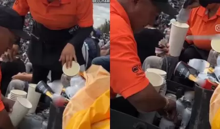 Vendedores diluyendo cerveza
