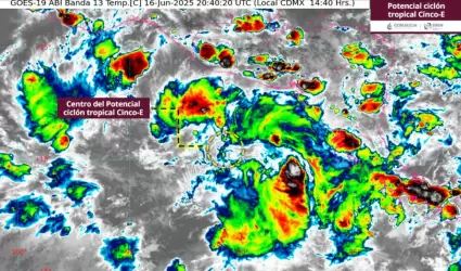 Cicln tropical Cinco-E en el Pacfico