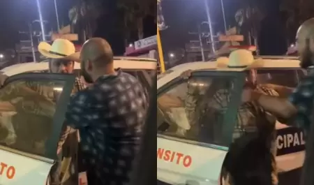 Hombre robando una patrulla